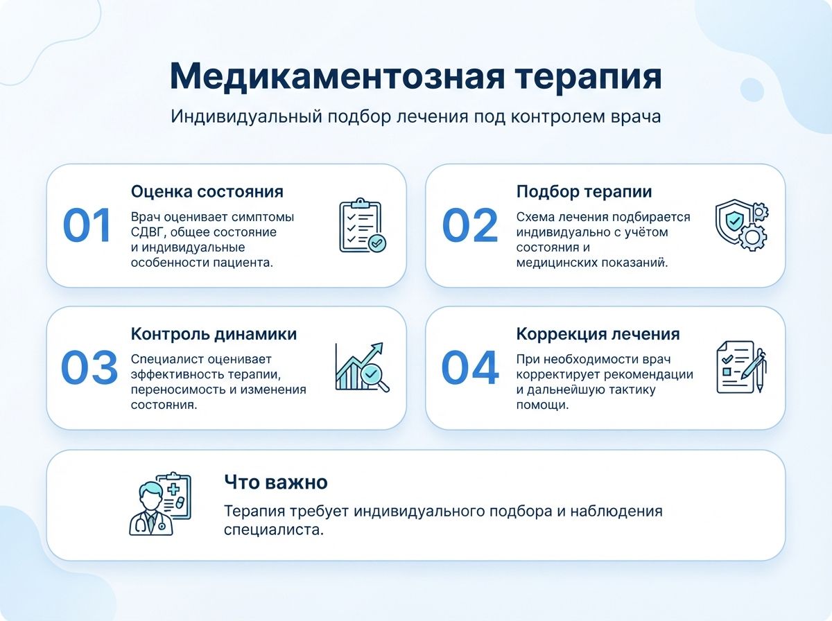 Лечение СДВГ в Севастополе у детей и взрослыхинфографика